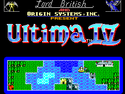Ultima IV - Quest of the Avatar (Europe) Title Screen